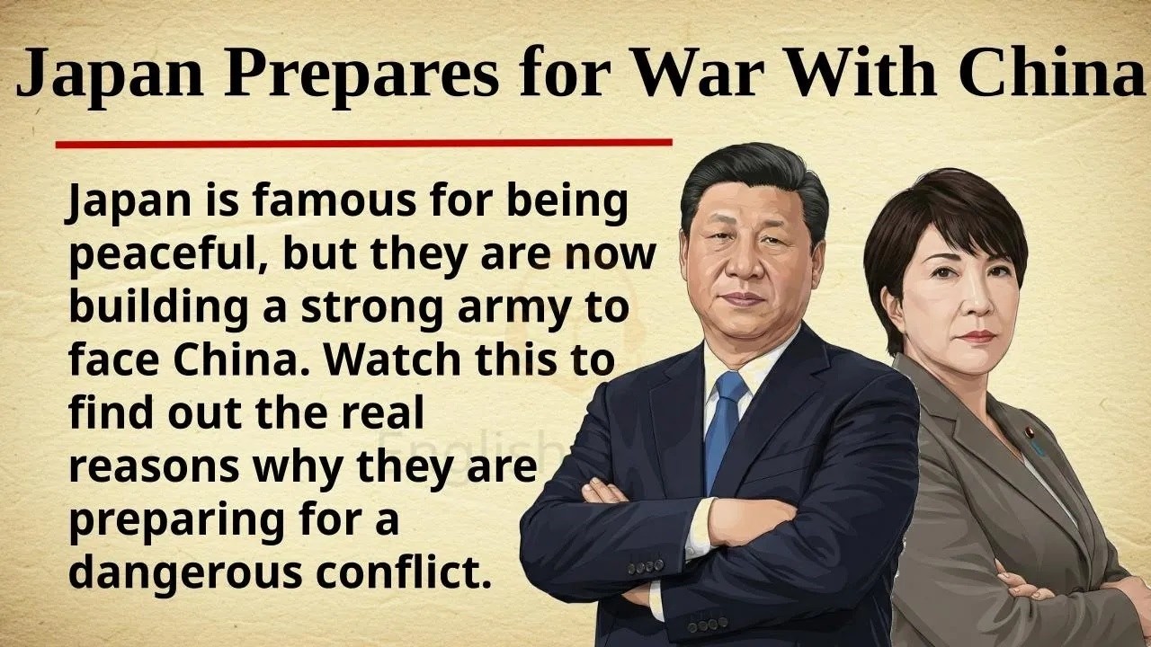Why Japan Prepares for War with China ｜｜ 🇯🇵🇨🇳 Learn English Through Story Level 2 ｜｜ Graded Read