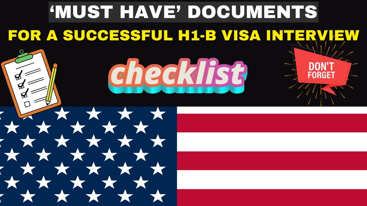Видео №48🗽 НЕ ЗАБУДЬТЕ ЭТИ ВАЖНЫЕ ДОКУМЕНТЫ ДЛЯ ИНТЕРВЬЮ H1-B! #визаh1b #интервьювизыСША 🌐✈️🔥