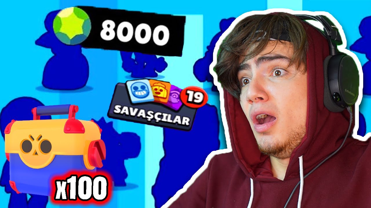 YENİ HESAPTA 8000 ELMASI HARCADIM ! - Brawl Stars