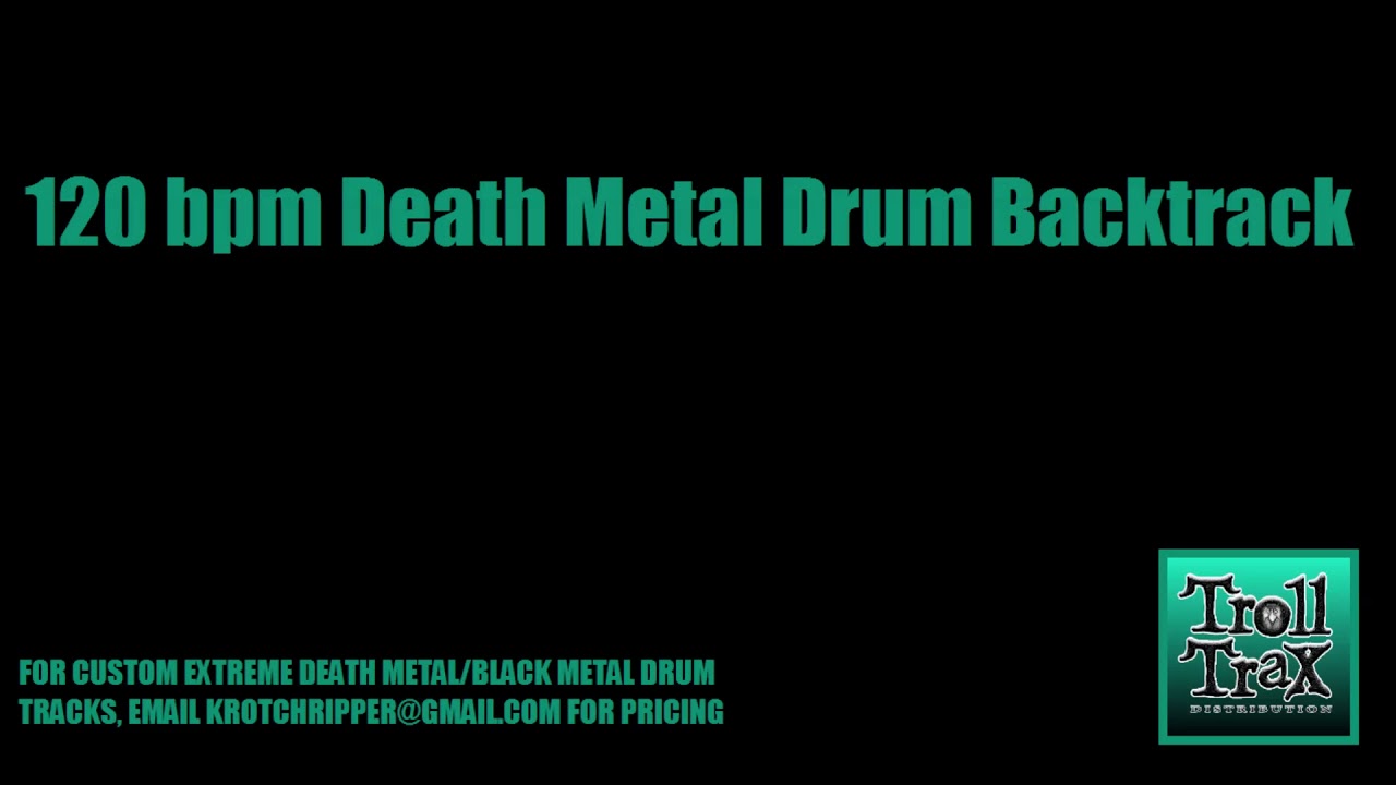 Slam / Brutal Death Metal Drum Machine Backtrack - 120 bpm [Troll Trax]