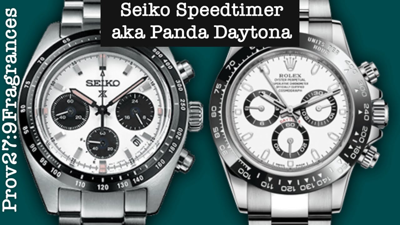 Seiko SSC813 Speedtimer Panda Daytona vs Rolex Panda Daytona