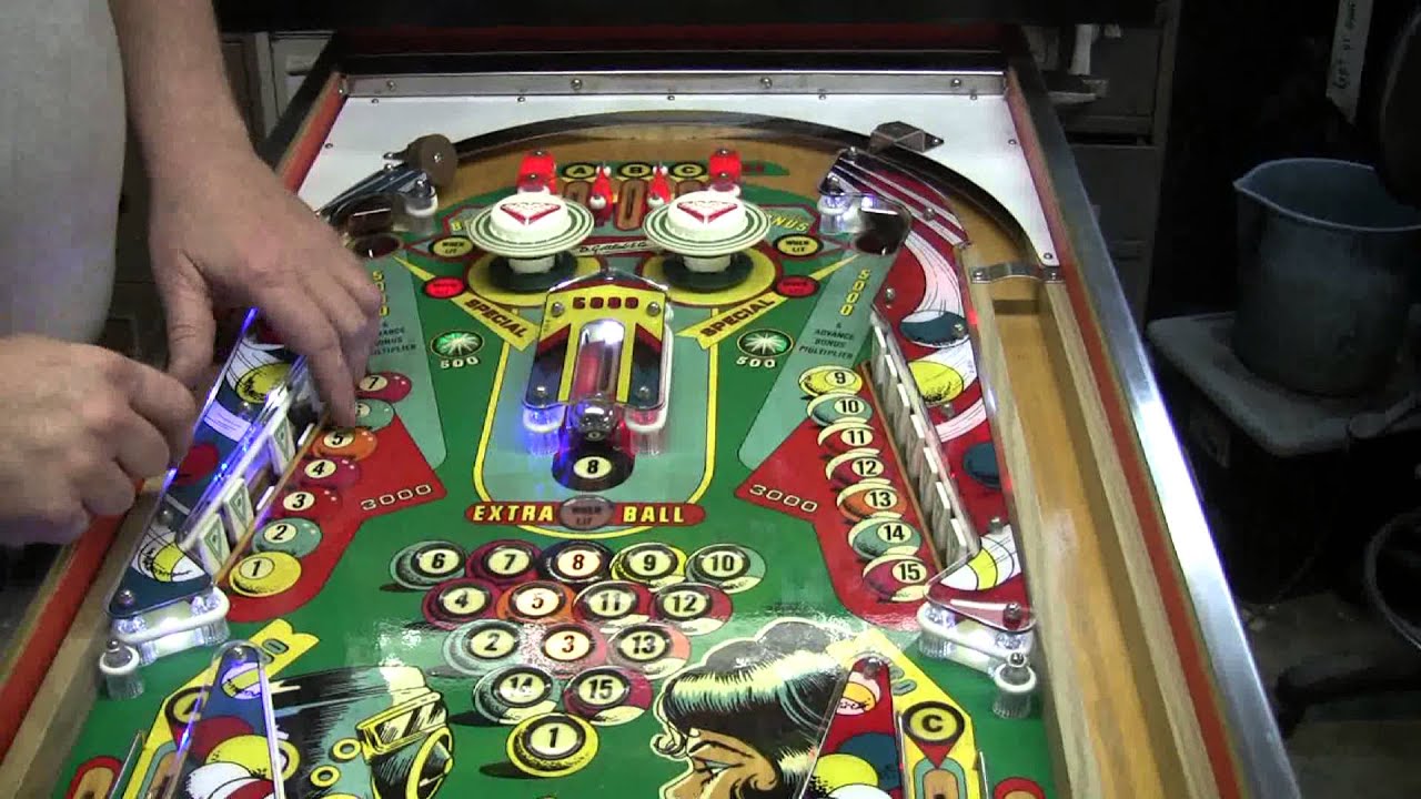 #222 Gottlieb's PINBALL POOL — пинбольный автомат с функцией «выпадения мишени»! TNT Amusements
