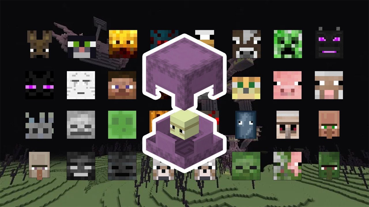 SHULKER VS ALL MOBS | MINECRAFT
