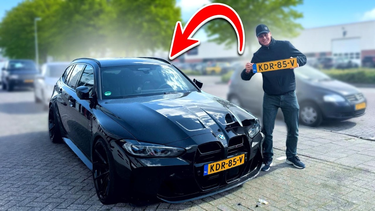 Kenteken Voor De M3 Touring Binnen!.. #352