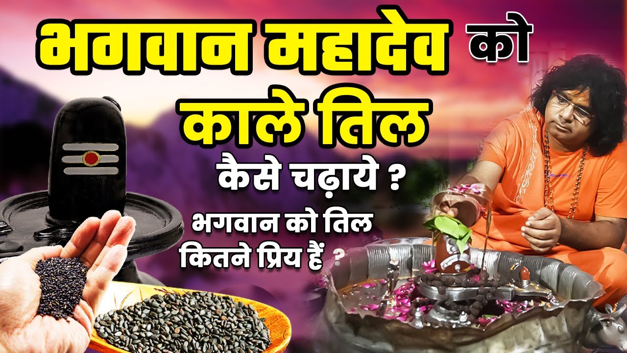 भगवान महादेव को काले तिल कैसे चढ़ाये जायें | भगवान को तिल कितने प्रिय हैं | Kaushik Ji Maharaj
