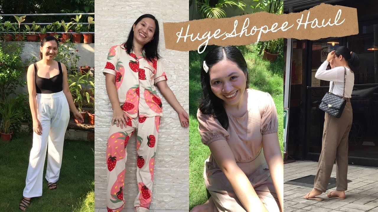 SHOPEE CLOTHING HAUL | 8.8 READY | Philippines (best trousers, brown tops, bags & more)