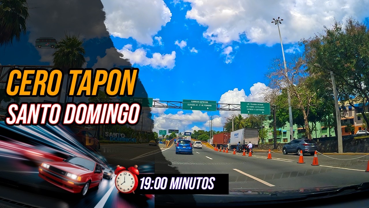 Recorriendo La Avenida 27 de Febrero SIN TRANSITO