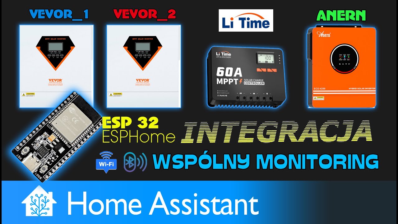Własny OFF GRID - 4 falowniki i pełna kontrola przez Home Assistant zamiast SmartESS.