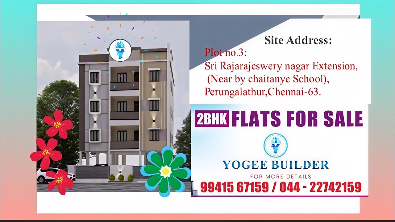2 BHK flats #perungalathur #yogeebuilder #2bhksaleforperungalathur 