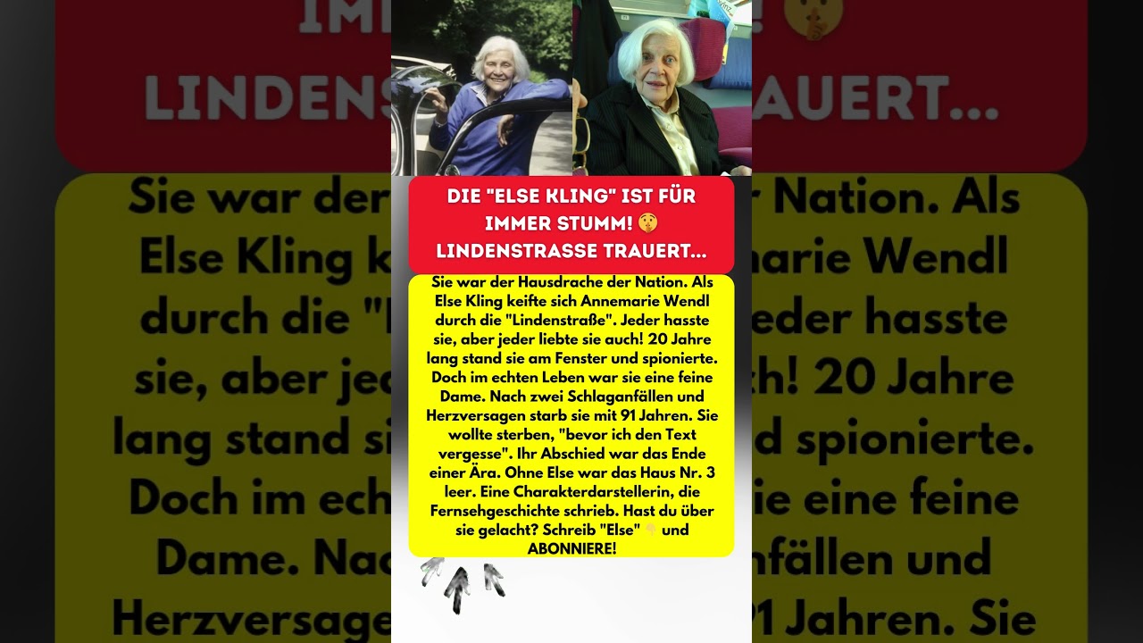ELSE KLING TOT! 😭 Das Herz der Lindenstraße...