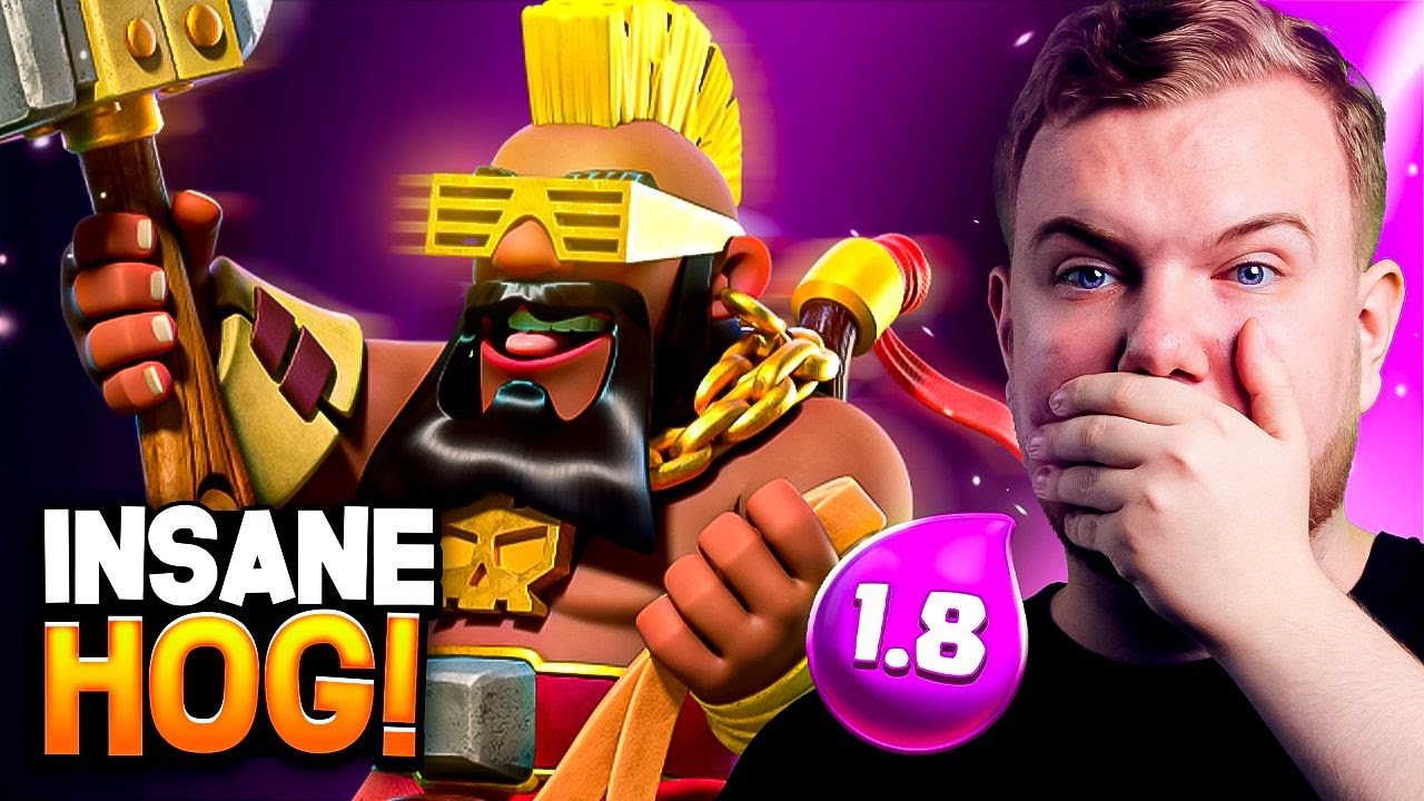 1.8 HOG CYCLE😱 FASTEST DECK IN CLASH ROYALE!