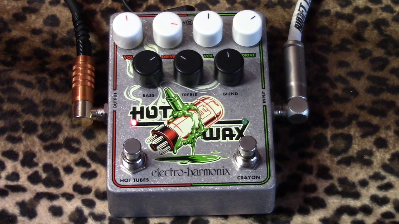 Electro Harmonix HOT WAX dual drive pedal High Gain & Mid Gain overdrive
