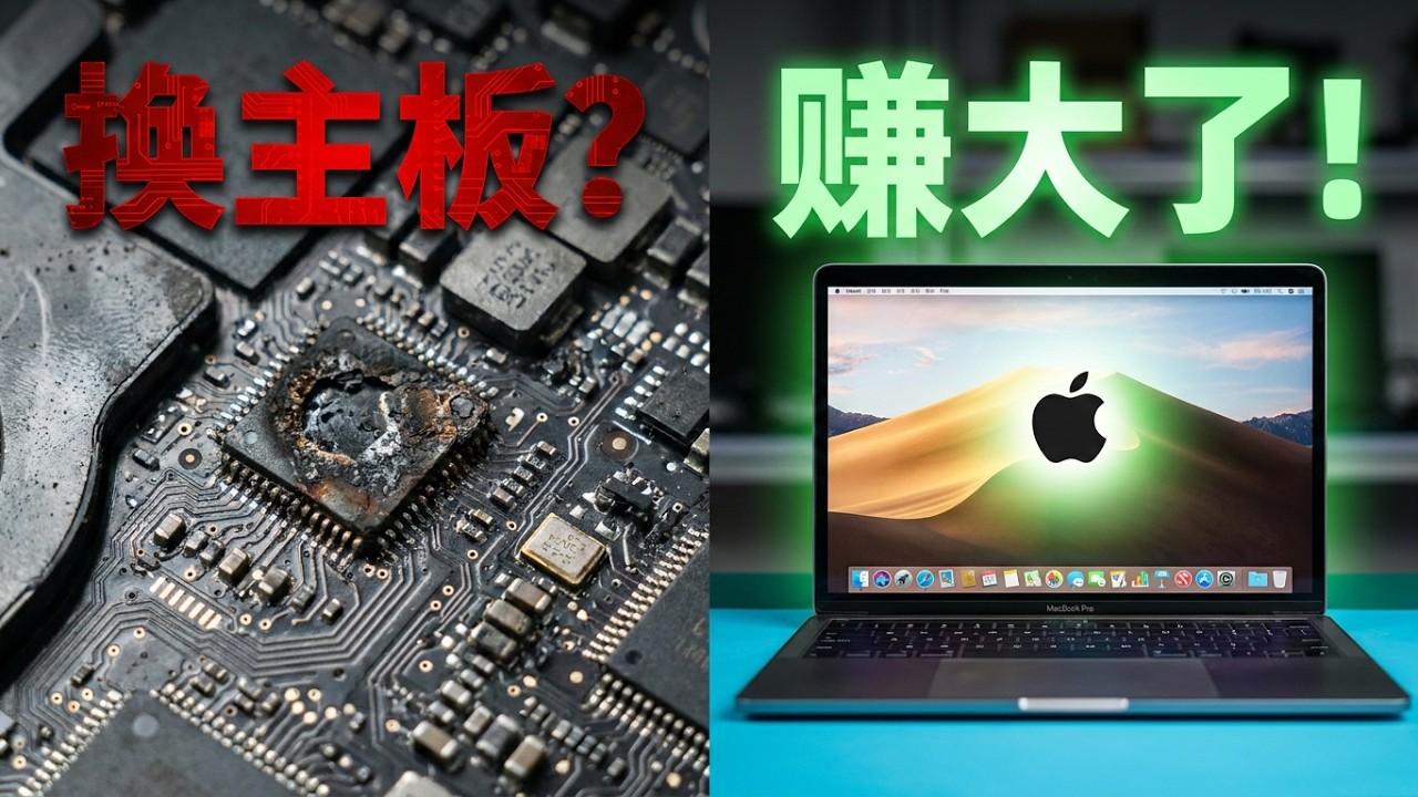 二修苹果笔记本A1708进水不开机 上家要求换主板 术业有专攻