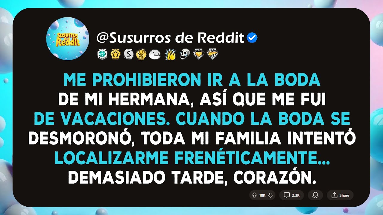 Excluida de la boda de mi hermana, me fui de vacaciones. Cuando la boda se desmoronó...