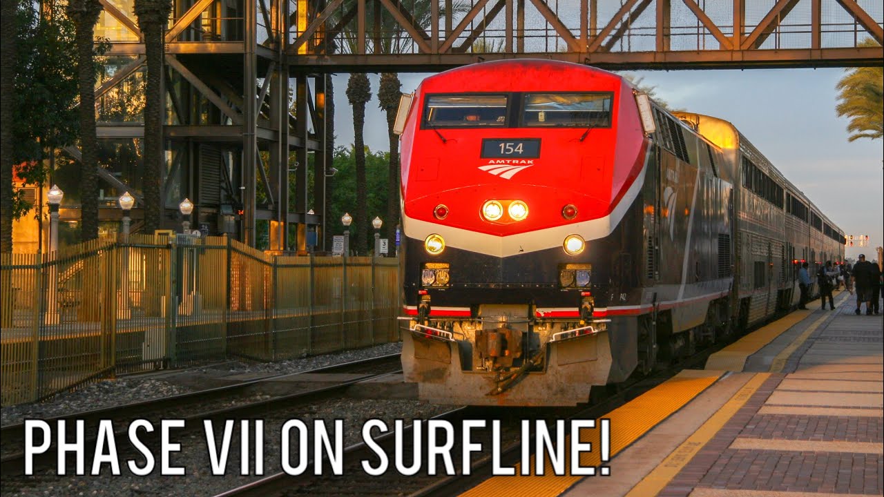 Amtrak Phase VIIs on Surfliner at various locations