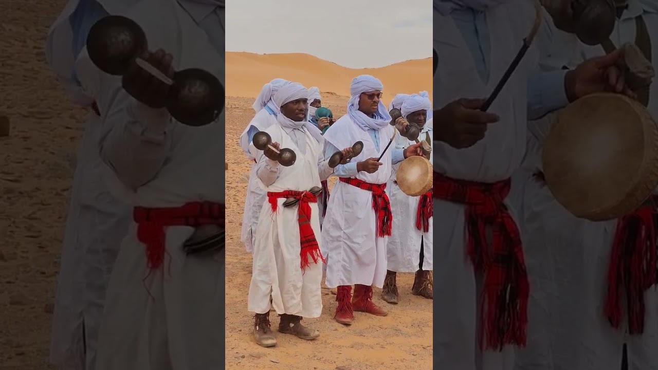 1ما مليحة كالي/جمعية تراث في أمان كالي و فرقة أولاد سعيد يستقبلون فرقة تيميمون داخل دفن المقبر بكالي