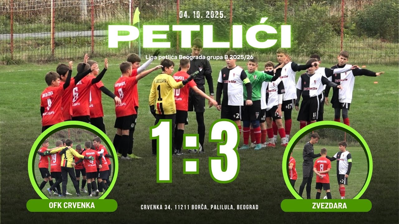 OFK Crvenka - FK Zvezdara 1:3(1:1) 04.10.2025. - 4. KOLO LPBB