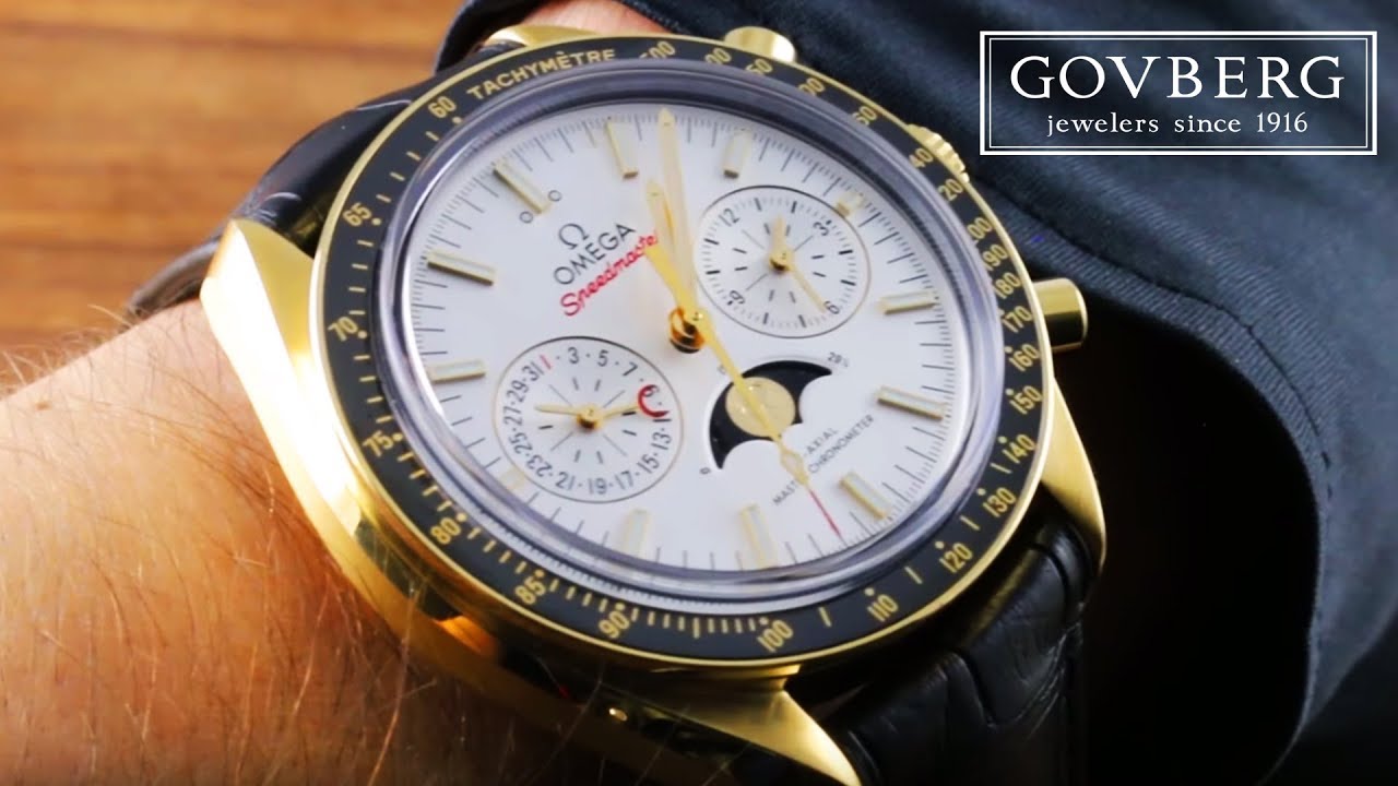 Руководство по функциям и уходу за часами Omega Speedmaster Moonwatch Chronograph Moonphase 304.6...