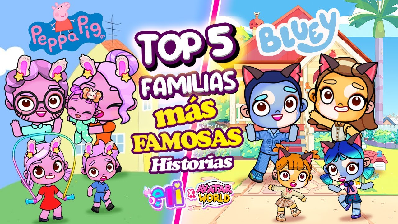 HISTORIAS de las 5 FAMILIAS más FAMOSAS de Avatar World 📖 TOP 5 de las Familias más VIRALES 🎬​⭐️