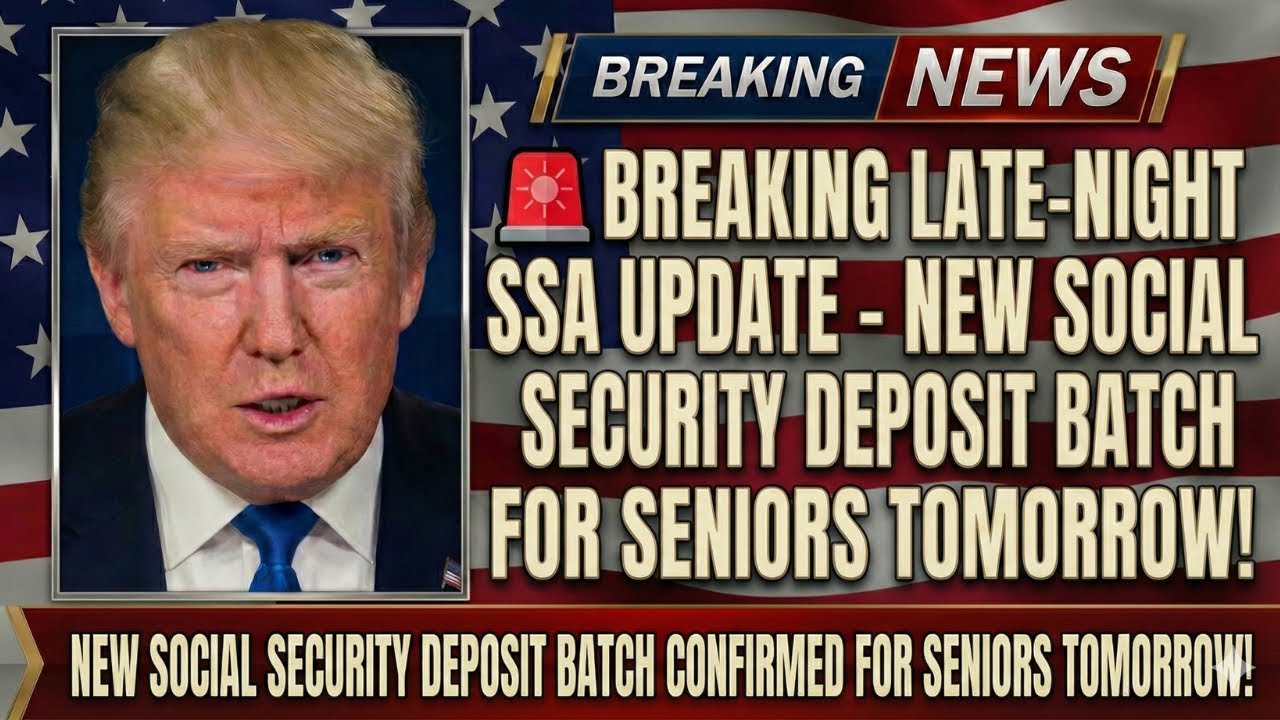 Breaking Late-Night SSA Update &ndash; New Social Security Deposit Batch Confirmed for Seniors Tomorrow!