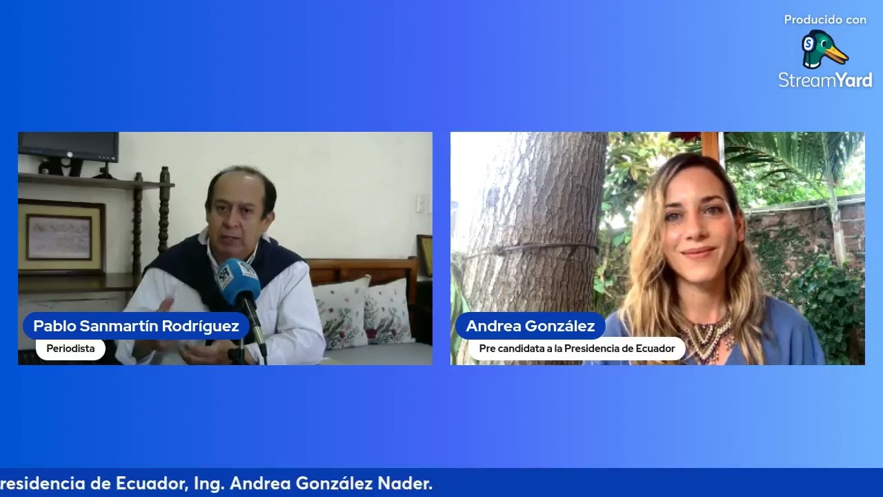 Srradio: Ing. Andrea González Nader, pre candidata a la Presidencia de Ecuador