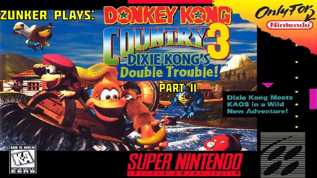 Zunker Plays: Donkey Kong Country 3! Part 11: Squitter is Awesome!