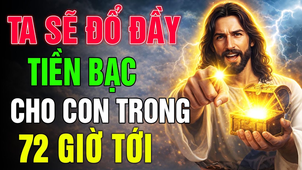Phép Màu 72 Giờ Cha Sẽ Đổ Đầy Tài Chính Vào Túi Con, Chấm Dứt Mọi Khó Khăn Ngay Lúc Này | LỜI CHÚA