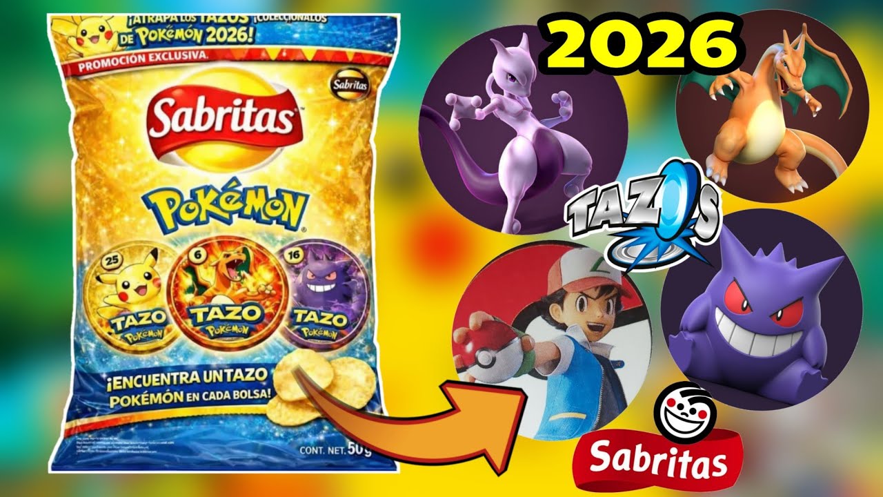 LOS TAZOS DE POKEMON 30 ANIVERSARIO EN SABRITAS ESTE 2026 VUELVEN ¿REAL ó FALSO ?
