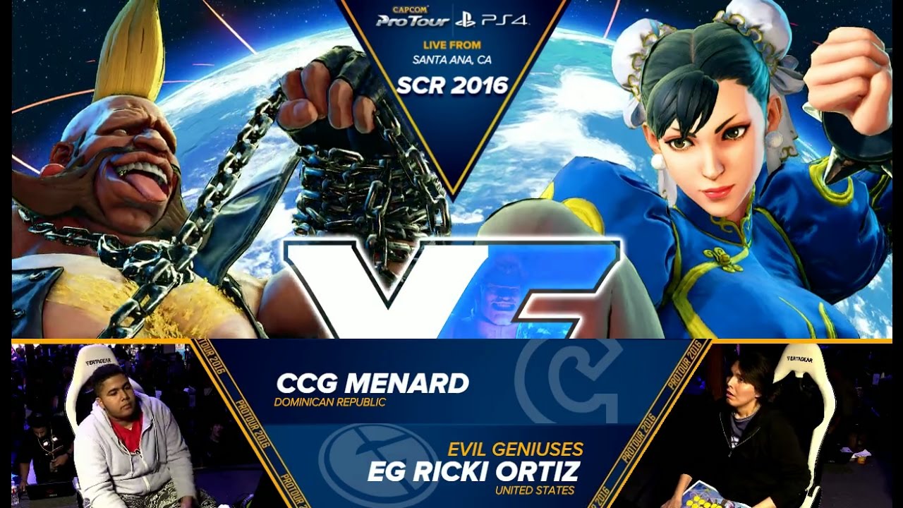 MenaRD (Birdie) vs Ricki Ortiz (Chun-Li) - SCR 2016 - Pools