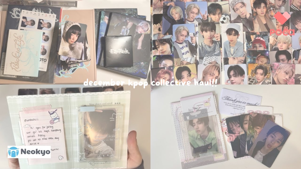 huge december kpop mail collective haul!! (&team, skz, illit + way more!)