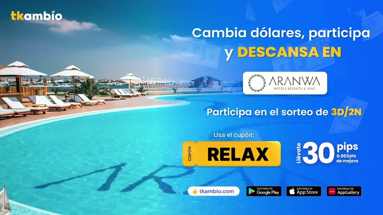 ¡TKambio paga las vacaciones! Gana el 3D/2N en Aranwa Paracas cambiando dólares... 😎☀