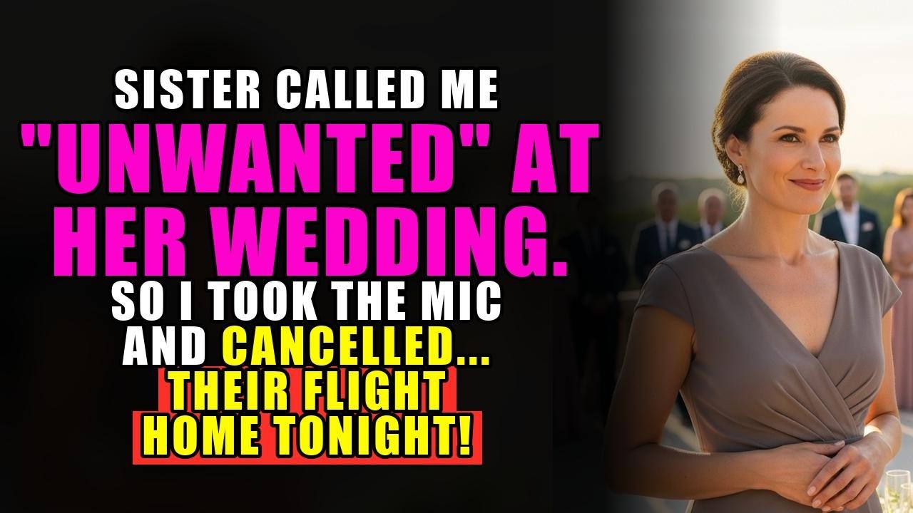 My Sister Called Me “Unwanted” at Her Wedding—My Parents Covered Their Mouths and Laughed