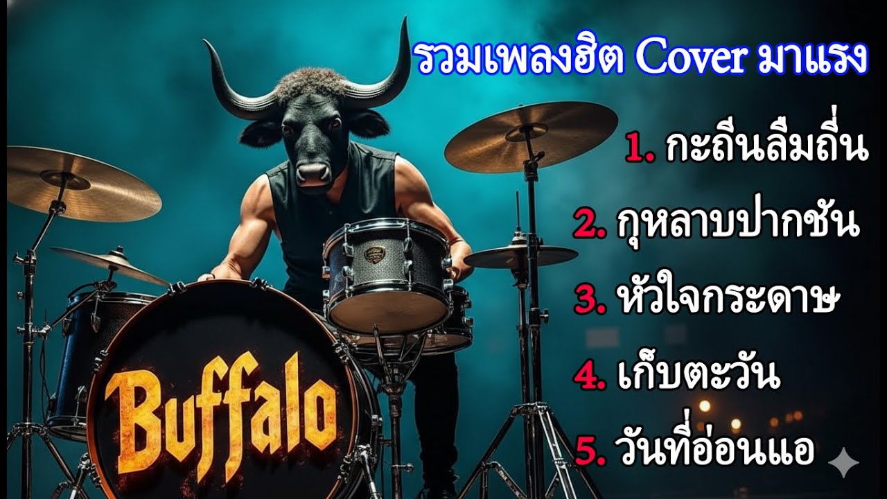 รวมเพลงฮิตใหม่ Cover มาแรง |Buffalo Mood Rock90s