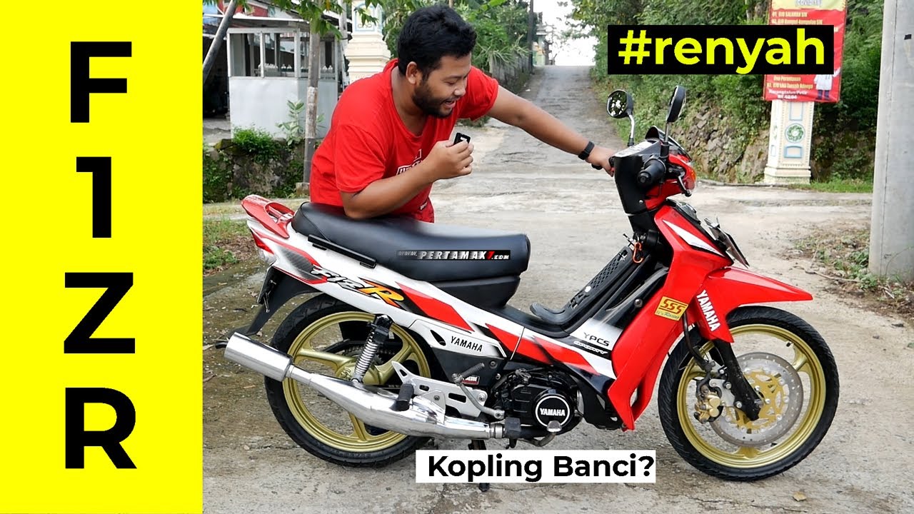 Review Yamaha F1ZR Sporty Kopling Banci Merah Putih Modifikasi Restorasi 😁 #yamaha #f1zr #sporty