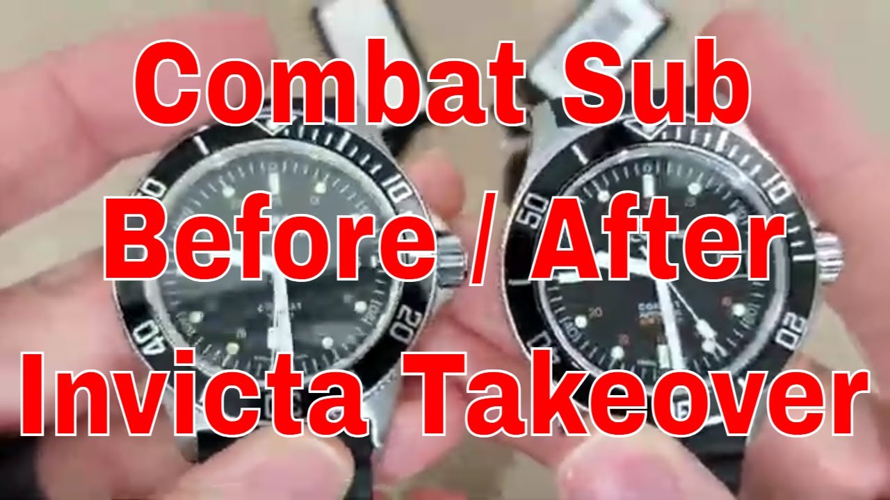 Glycine Combat Sub before and after Invicta take over