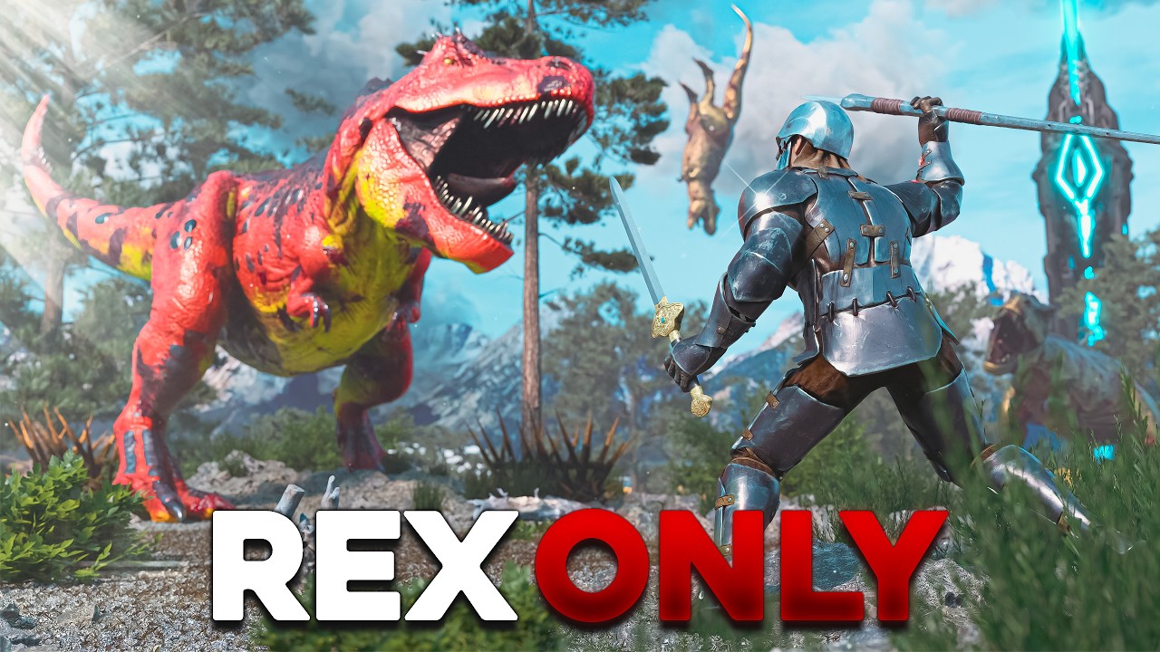 ARK But I Replaced EVERY DINO with a REX...