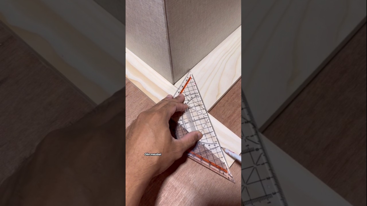 How to measure the position of wooden corner #diy #woodworking #working #tips #ideas #carpentry #art