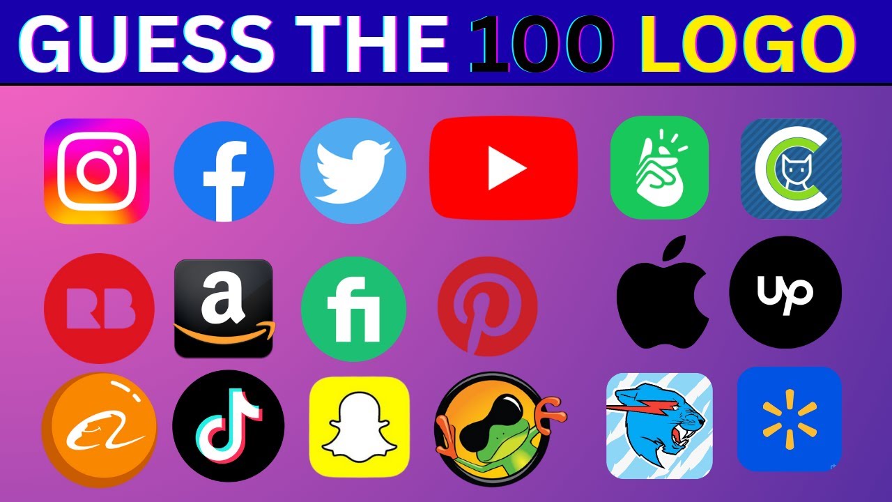 Guess The 100 Logos Quiz | Can You Identify Them All? | MubiQuiz