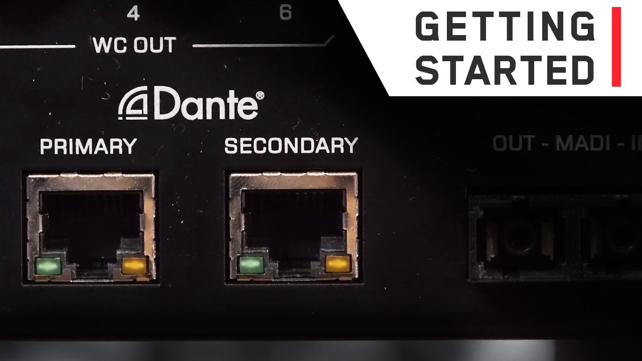 Setting up Dante with the Galaxy 64 Synergy Core Interface - Routing and Configuration