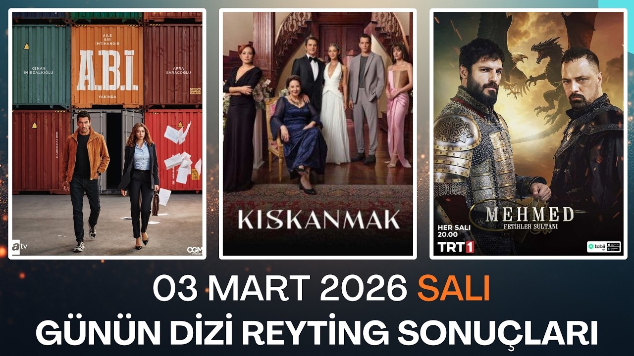 03 Mart 2026 Günün Dizi Reyting Sonuçları