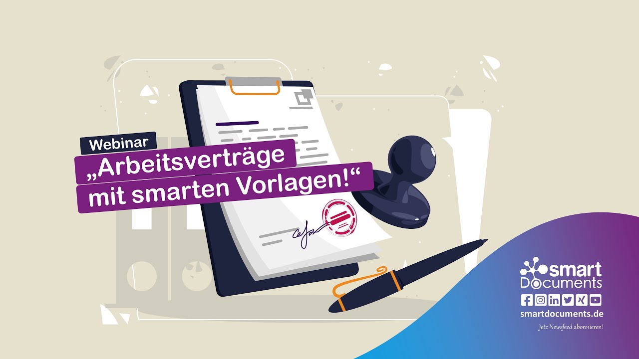 Arbeitsverträge mit smarten Vorlagen