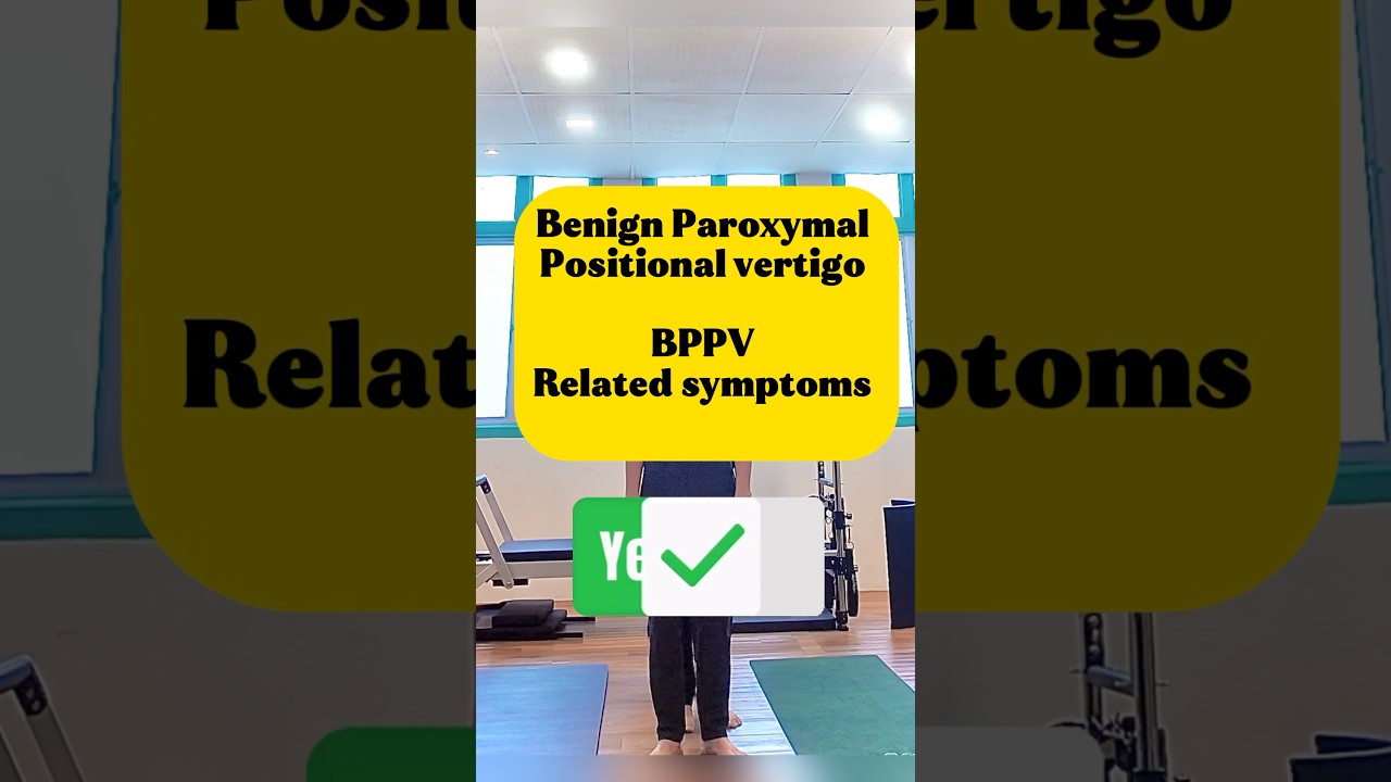 Which are the symptoms of BPPV vertigo#vertigo #bppv #vestibularrehab #penang#physiotherapy