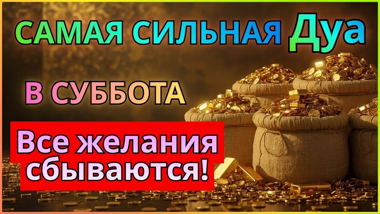 ДУА НА СУББОТА, КОТОРУЮ ЧИТАЮТ ДЛЯ УСПЕХА И ИЗОБИЛИЯ! ИНШААЛЛАХ