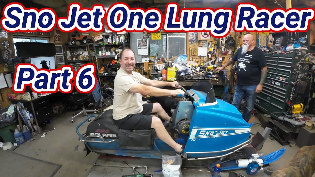 Sno Jet One Lung Vintage Race Snowmobile Part 6