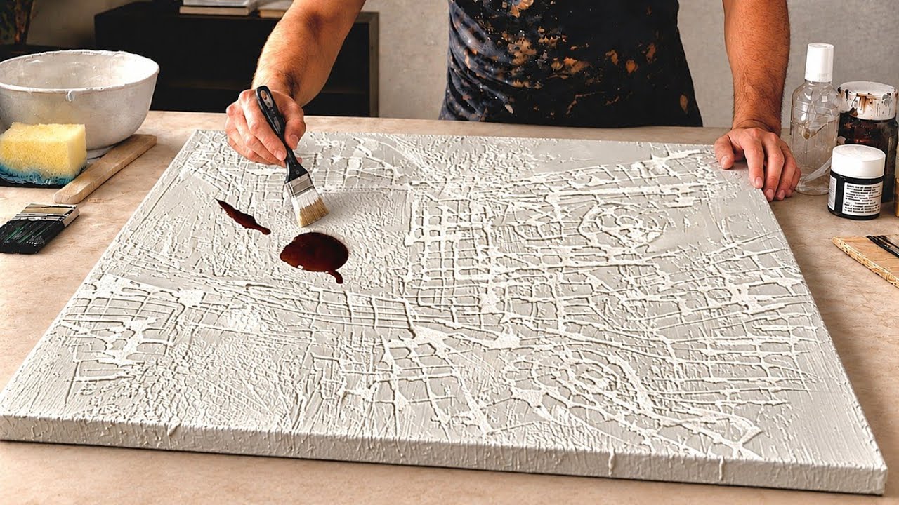Mastering Textured Abstract Art: Sculptural Acrylic Painting with Palette Knife Techniques