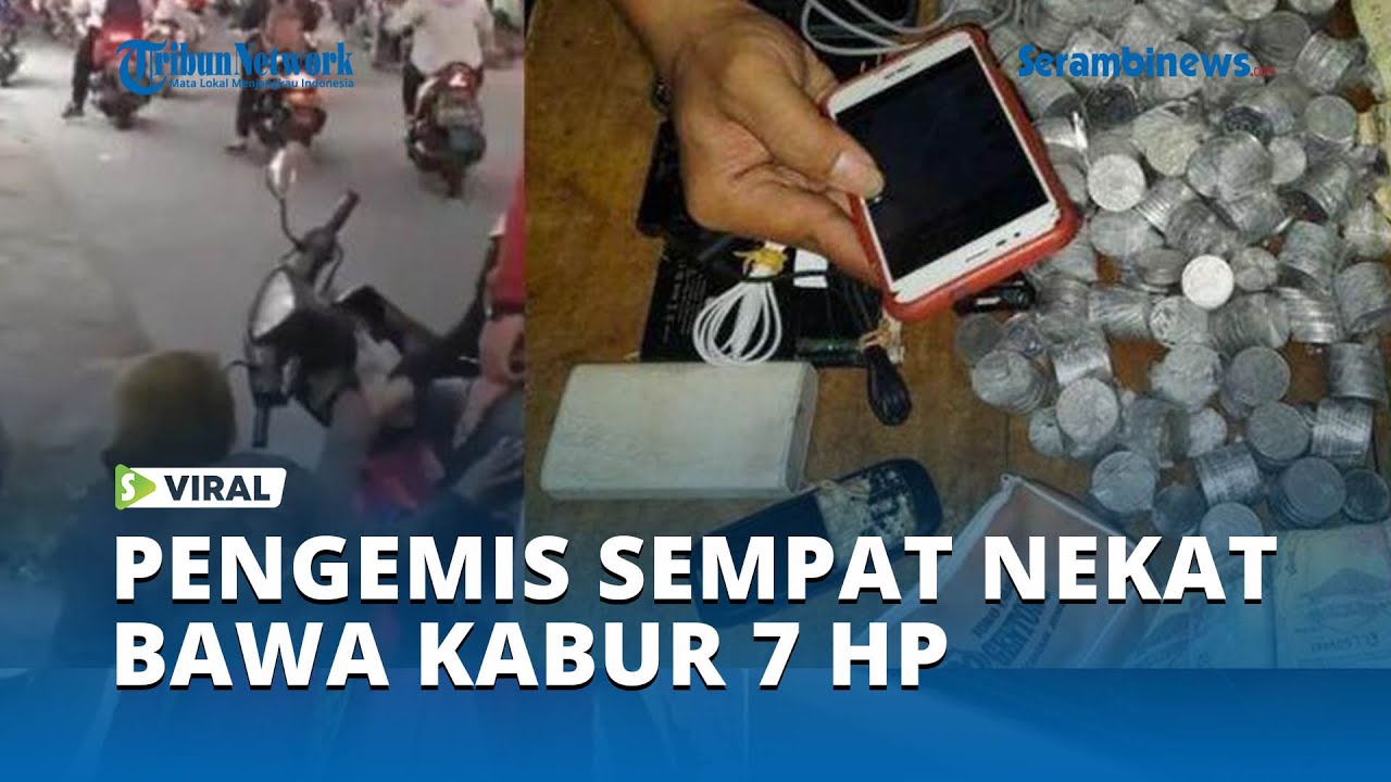 Viral Pengemis Dirazia, Sempat Nekat Kabur dan Bawa 7 Handphone