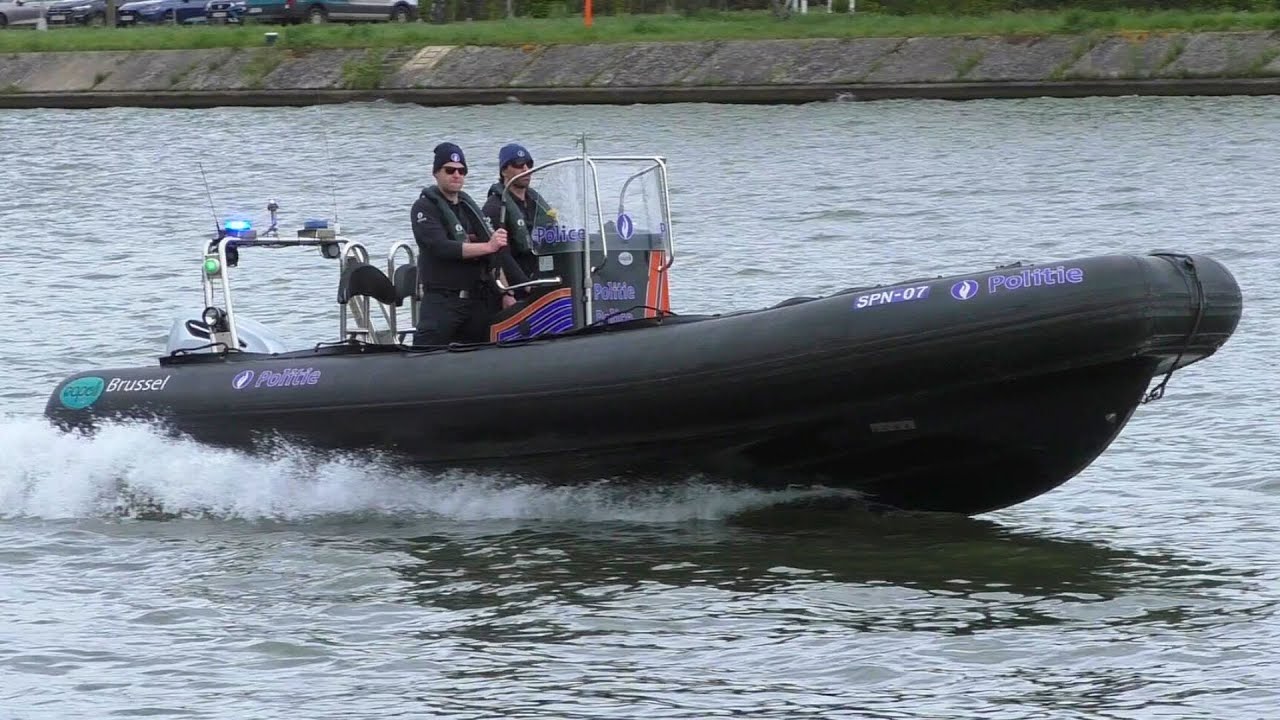 Scheepvaartpolitie Brussel houdt actievolle demonstratie met hun RIB | Opendeurdag Campus H Hasselt!