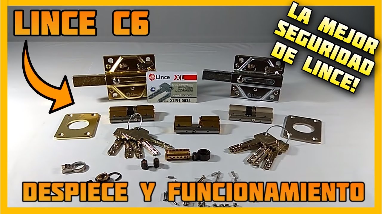 Nuevos LINCE C6 con llave incopiable. Despiece y funcionamiento