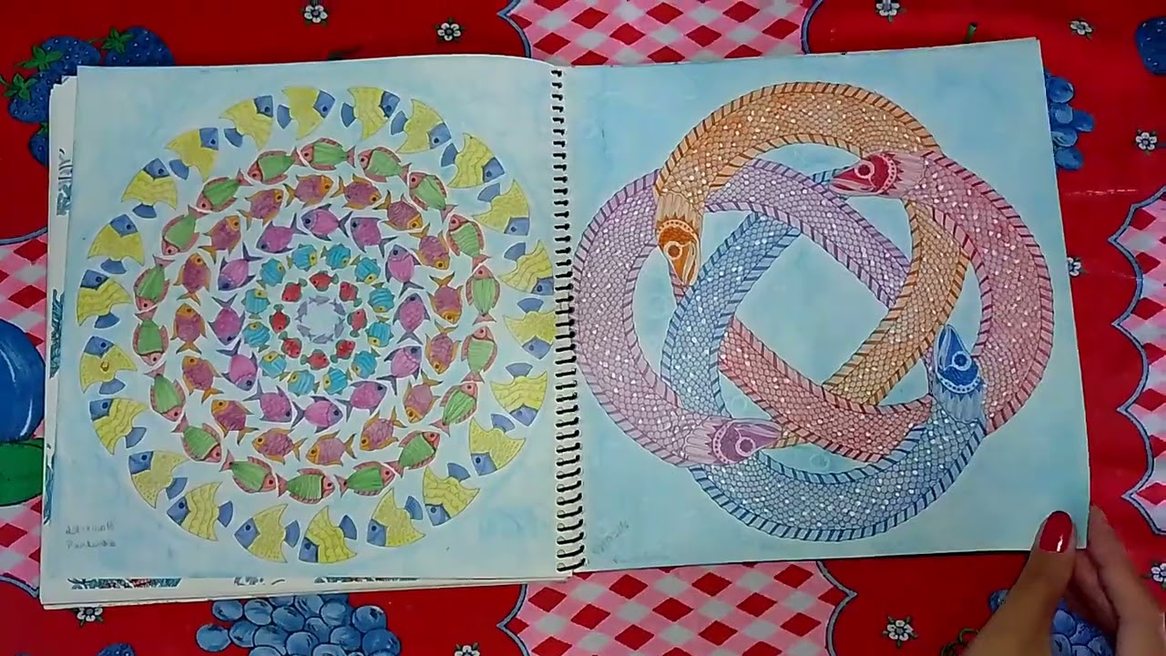 Livro de Colorir Oceano Perdido - Johanna Basford 💙 (conclu&iacute;do)