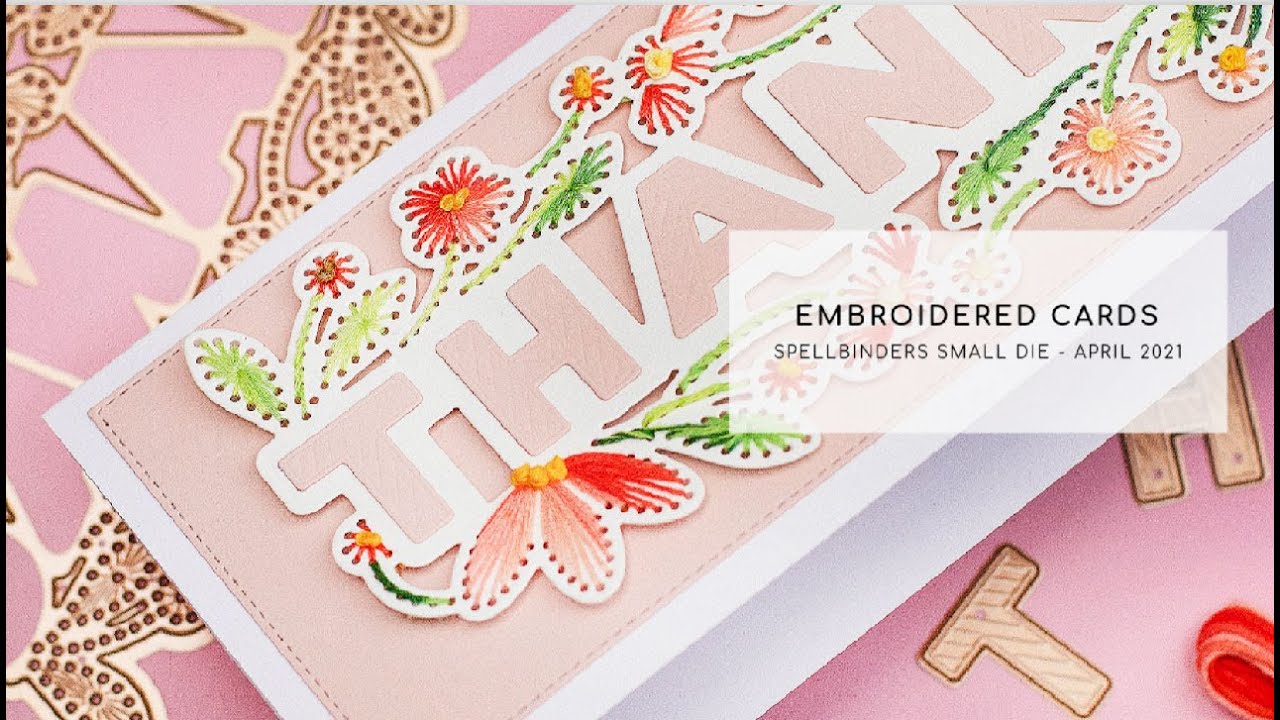 Slimline Stitching Dies Spellbinders Small Die of the Month   April 2021